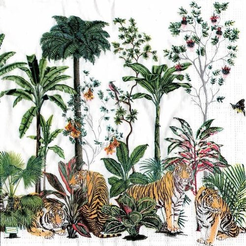 2 serviettes papier - animaux afrique -46