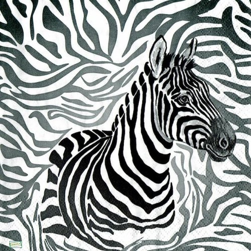 2 serviettes papier - animaux afrique -63