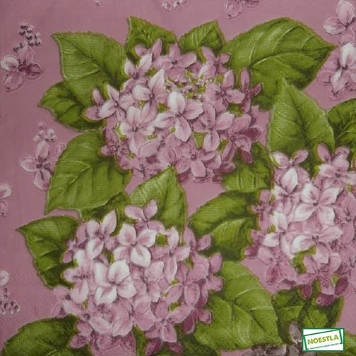2 serviettes papier - fleurs à clochettes -5