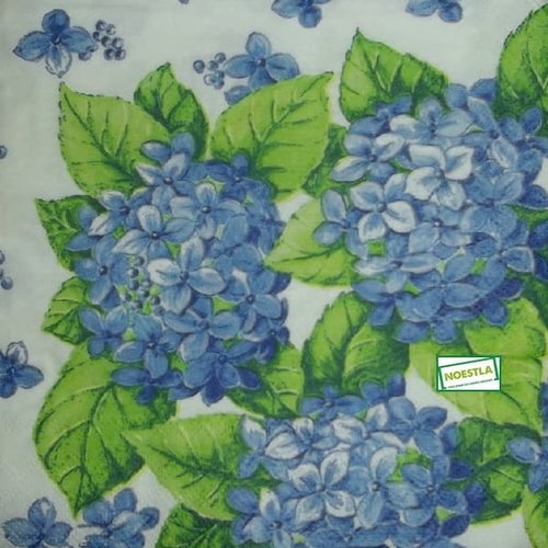 2 serviettes papier - fleurs à clochettes -11