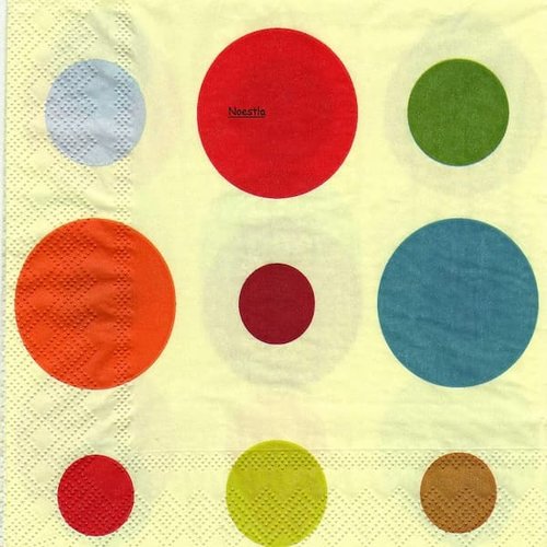 4 serviettes papier - divers -37