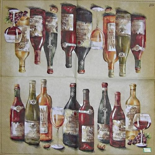 2 serviettes papier - boissons -22