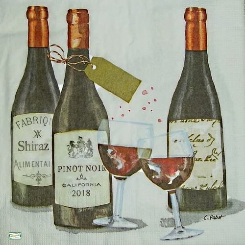 2 serviettes papier - boissons -34