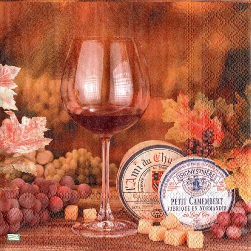 2 serviettes papier - les fromages -9