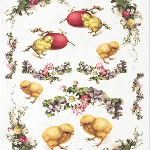 1 papier de riz - paques -r305