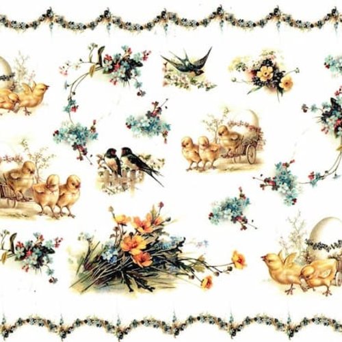 1 papier de riz - paques -r1342