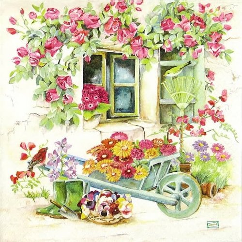 2 serviettes papier - nature - 40