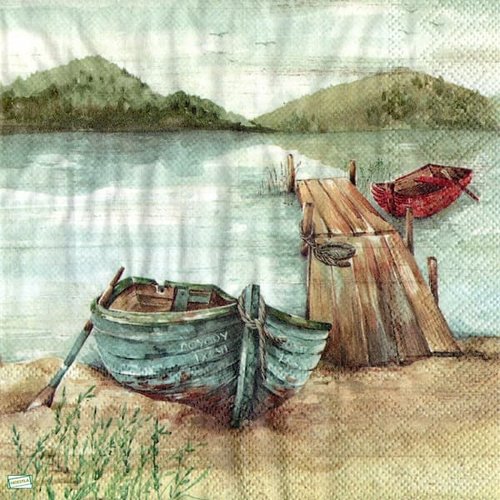 2 serviettes papier - nature - 76