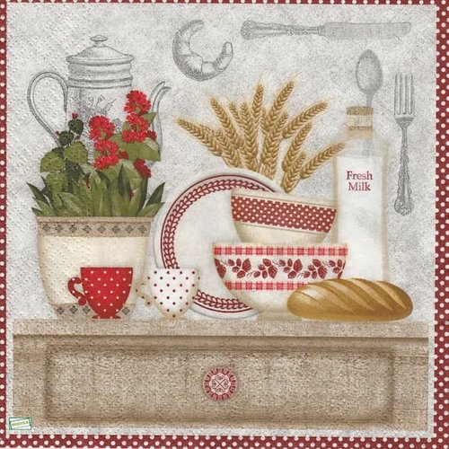 2 serviettes papier - cuisine -42