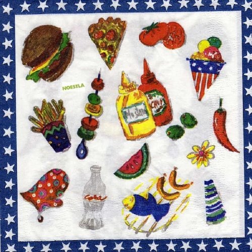 2 serviettes papier - cuisine -79