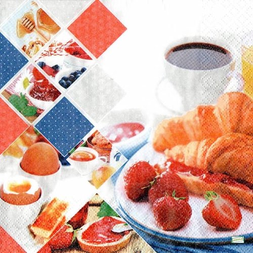 2 serviettes papier - cuisine - d28