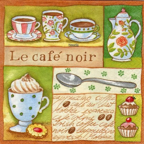 2 serviettes papier - cuisine - d64