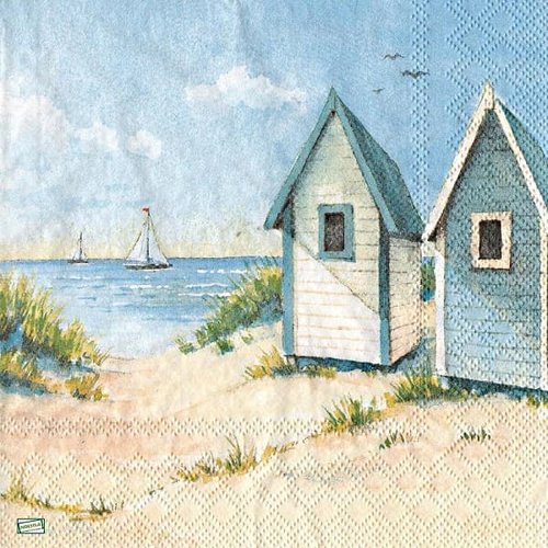2 serviettes papier -la mer -31