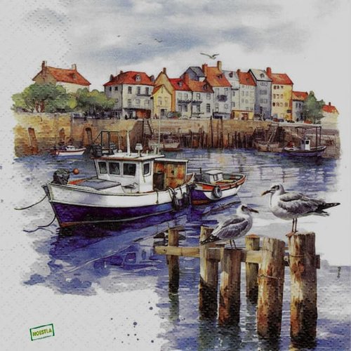 2 serviettes papier -la mer -60