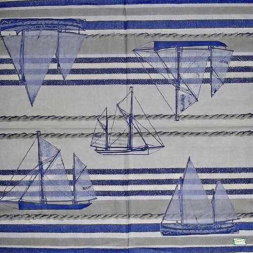 2 serviettes papier -la mer -77