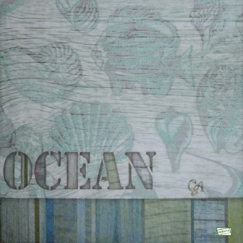 2 serviettes papier -la mer -85