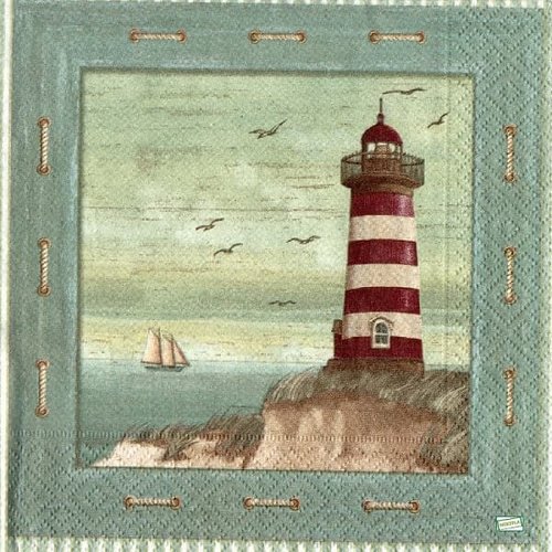 2 serviettes papier -la mer -92