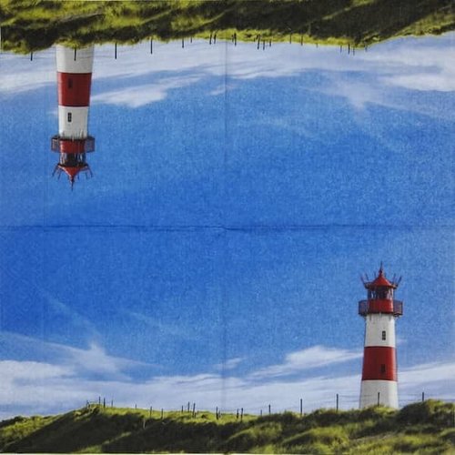 2 serviettes papier -la mer -101