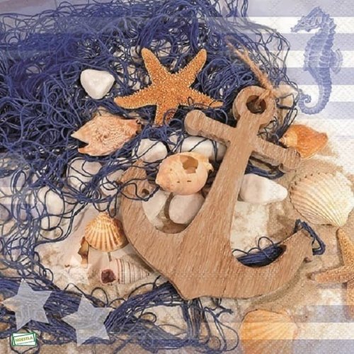 2 serviettes papier -la mer -114