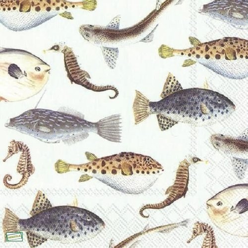 2 serviettes papier -la mer -115