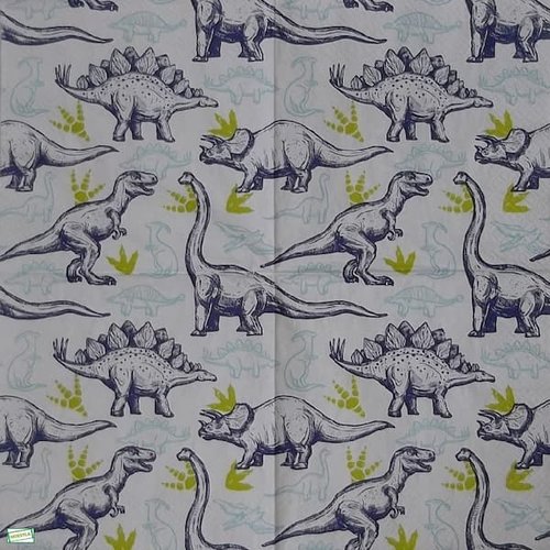 2 serviettes papier - autres animaux -1