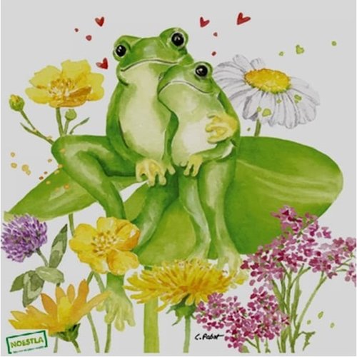 2 serviettes papier - autres animaux -12