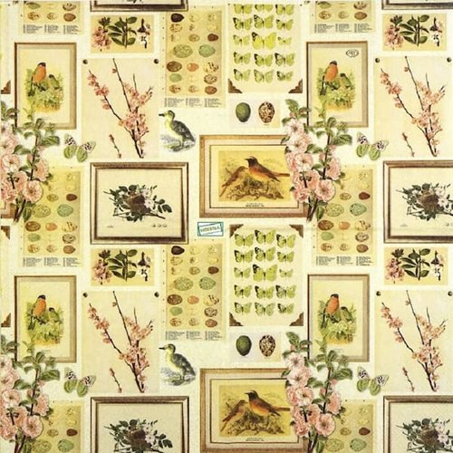 2 serviettes papier - autres animaux -13