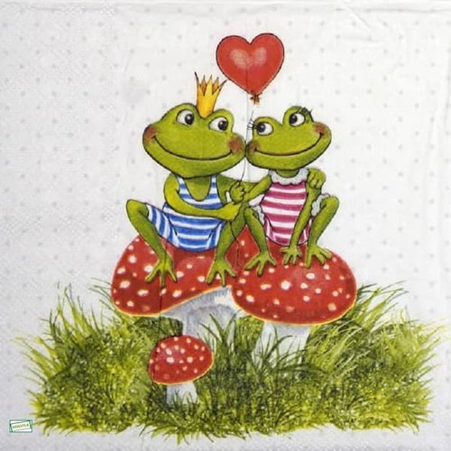 2 serviettes papier - autres animaux -21