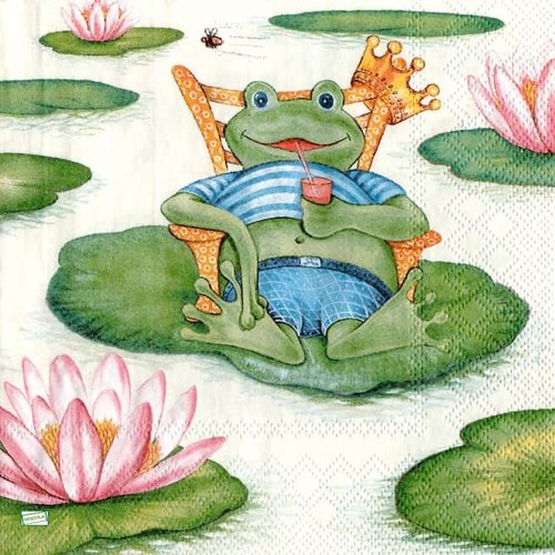 2 serviettes papier - autres animaux -25