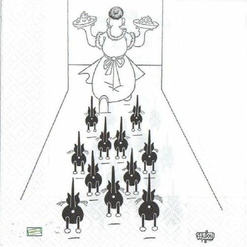 2 serviettes papier - chats -70