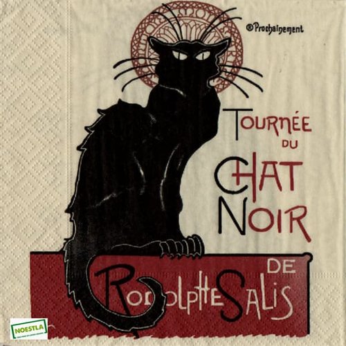 2 serviettes papier - chats -78