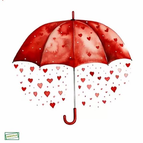 2 serviettes papier - les coeurs -58