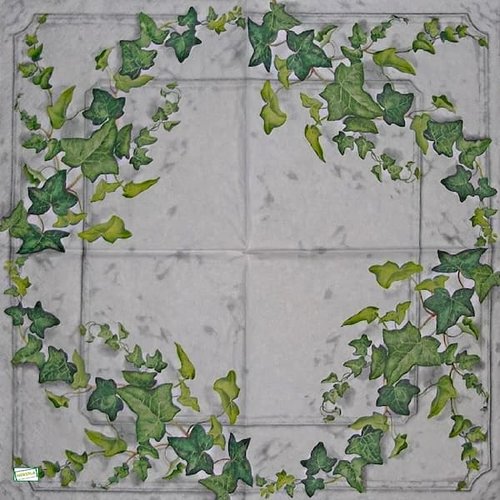 2 serviettes papier - feuillages -47