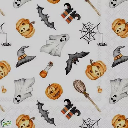 2 serviettes papier - halloween -39