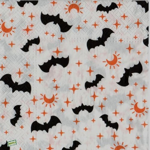 2 serviettes papier - halloween -45
