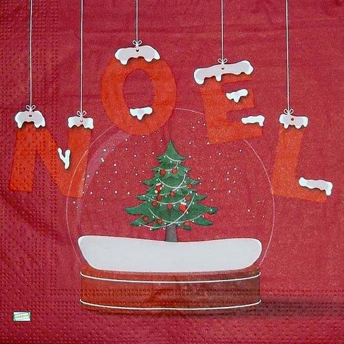 2 serviettes papier - noêl - 13