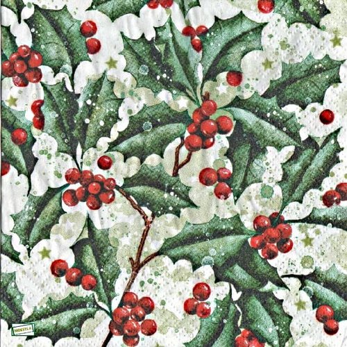 2 serviettes papier - noêl - 18