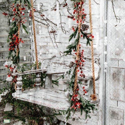 2 serviettes papier - noêl - 32