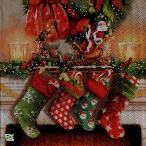 2 serviettes papier - noêl - 35