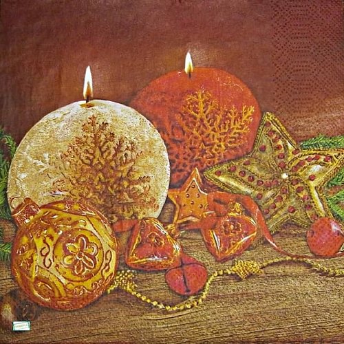 2 serviettes papier - noêl - 36