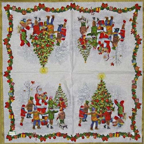 2 serviettes papier - noêl - 39