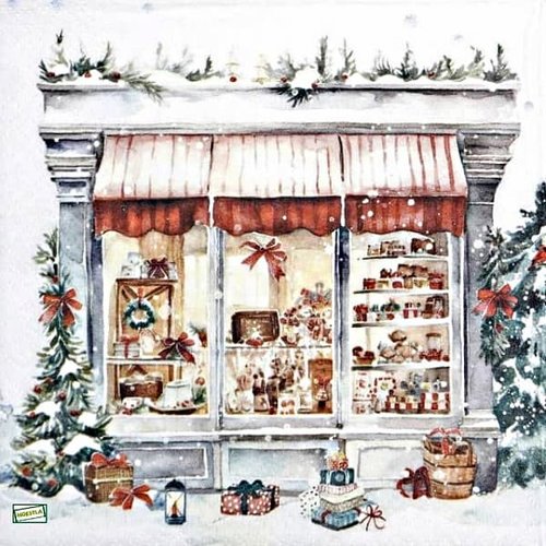 2 serviettes papier - noêl - 43