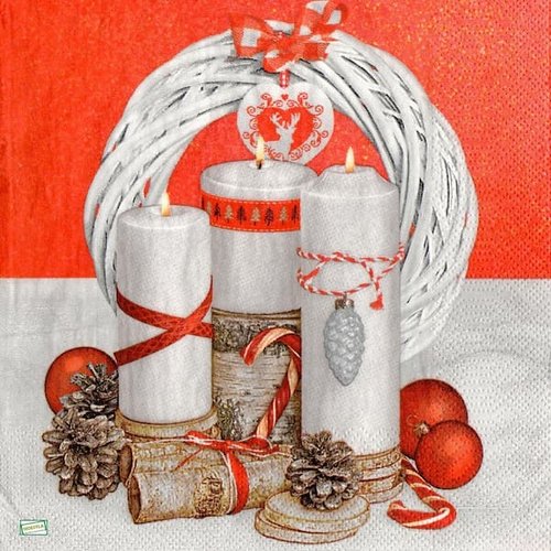 2 serviettes papier - noêl - 53