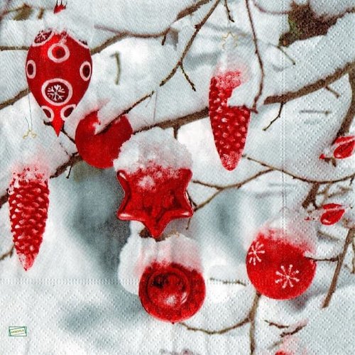 2 serviettes papier - noêl - 55