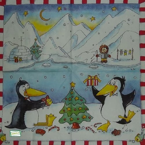 2 serviettes papier - noêl - 59