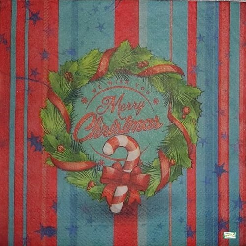 2 serviettes papier - noêl - 61
