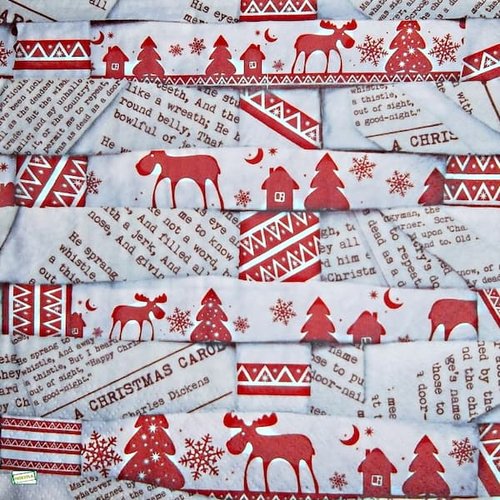 2 serviettes papier - noêl - 62