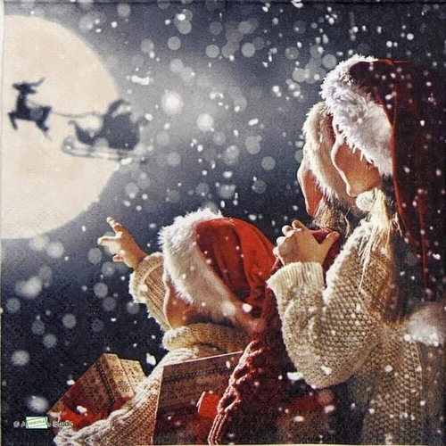 2 serviettes papier - noêl - 70