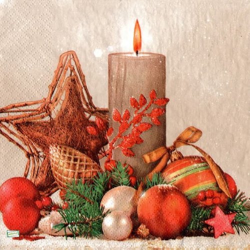 2 serviettes papier - noêl - 71