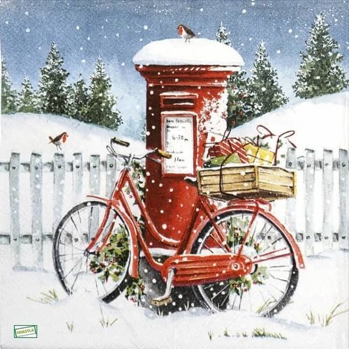 2 serviettes papier - noêl - 73